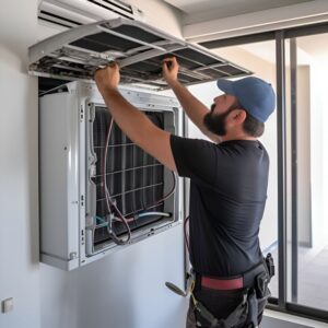 Window AC frame installation